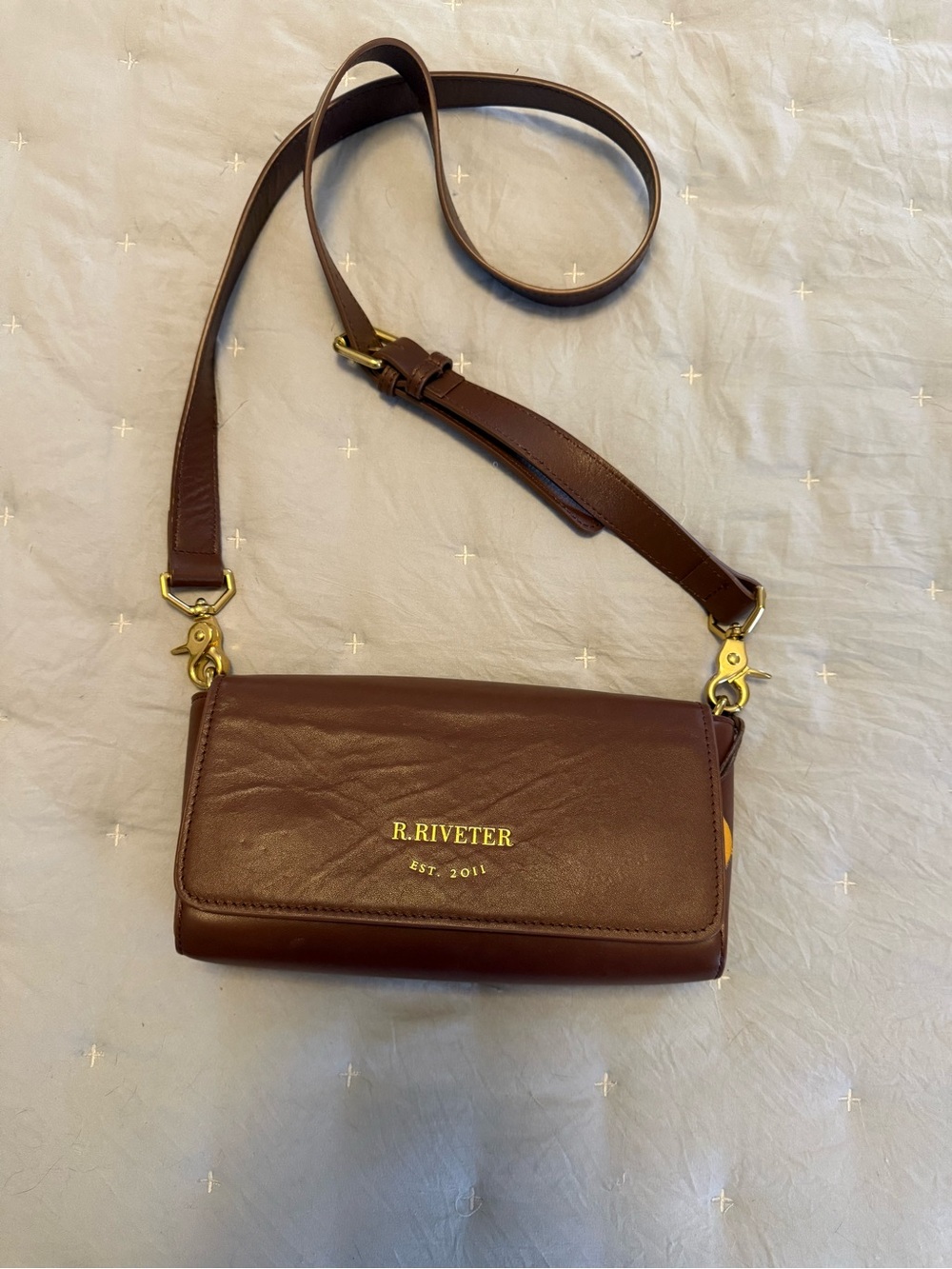 R. Riveter Hedy bag in brown